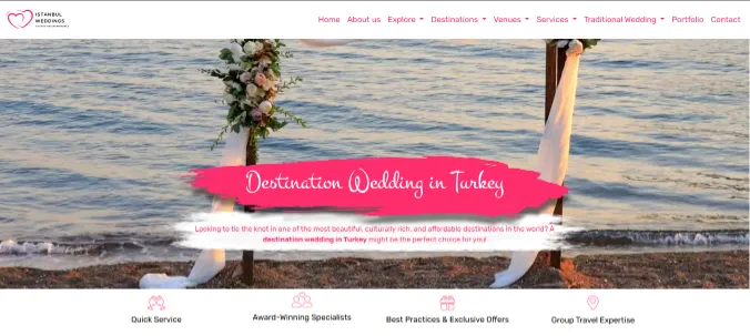 IstanbulWeddings project screenshot